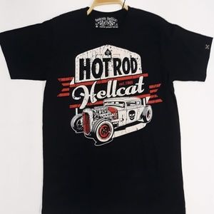 HotRod Hellcat Lager graphic black tshirt size S